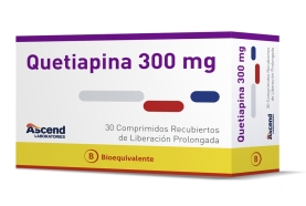 QUETIAPINA COM 300 MG X 30...