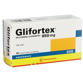 GLIFORTEX COM 850 MG X 30