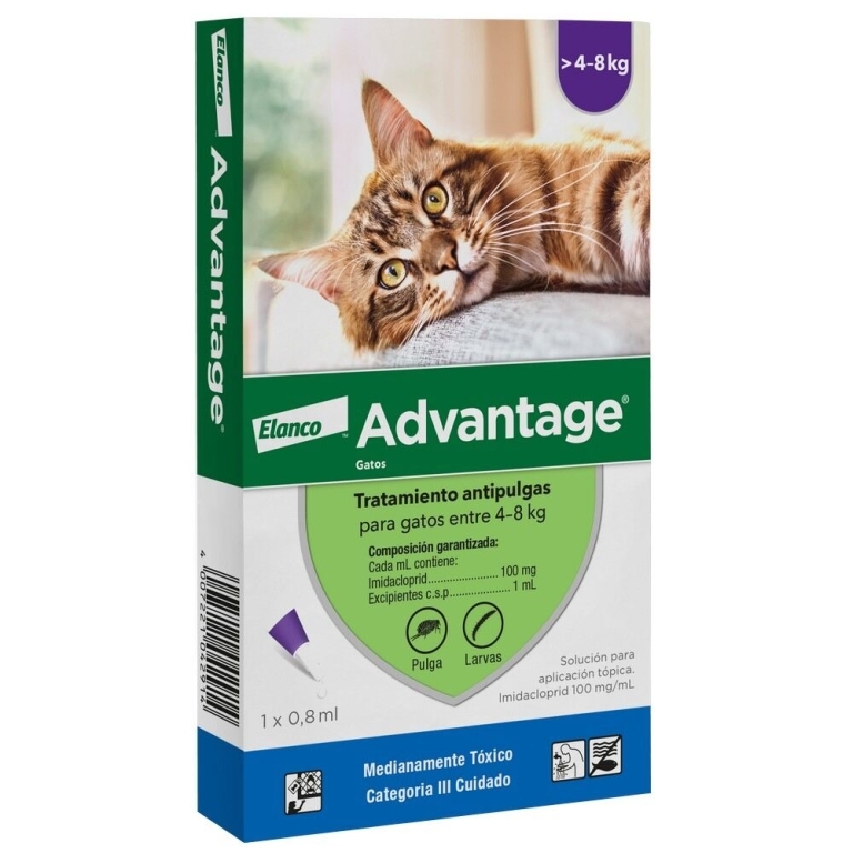 ADVANTAGE PIPETA GATOS  4-8 KG
