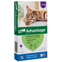 ADVANTAGE PIPETA GATOS  4-8 KG