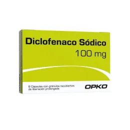 DICLOFENACO SODICO 100 MG X 8 CÁPSULAS OPKO