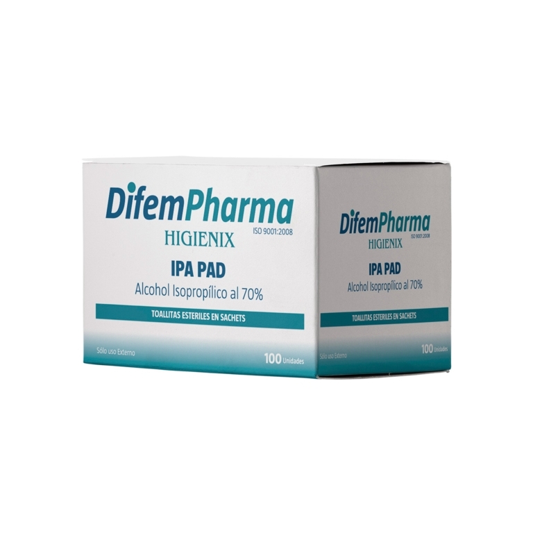 TOALLITAS ALCOHOLADAS HIGIENIX UND X 100 DIFEM (DM)