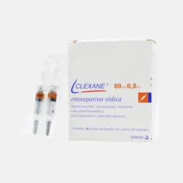 CLEXANE 80MG/0,8 ML X 10 JERINGA PRELLENADA SOLUCIÓN INYECTABLE