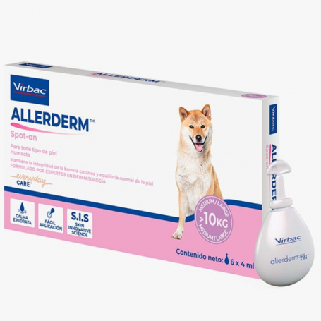 ALLERDERM SPOTON +10 KG PIPETA 4 ML X 6 UNID