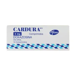 CARDURA  4 MG X 14 COMPRIMIDOS
