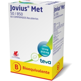 JOVIUS MET  50/850 MG X 60 COMPRIMIDOS