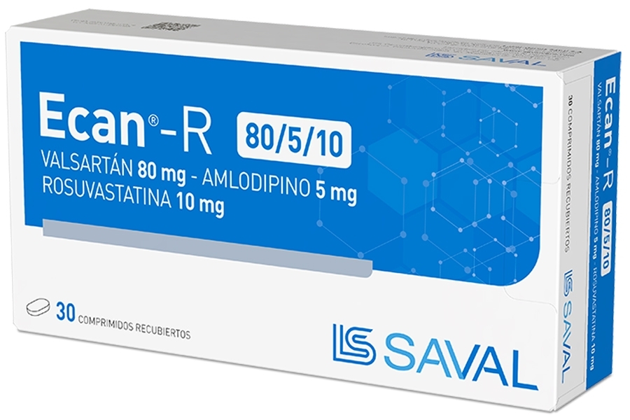 ECAN R 80/5/10 MG COM X 30