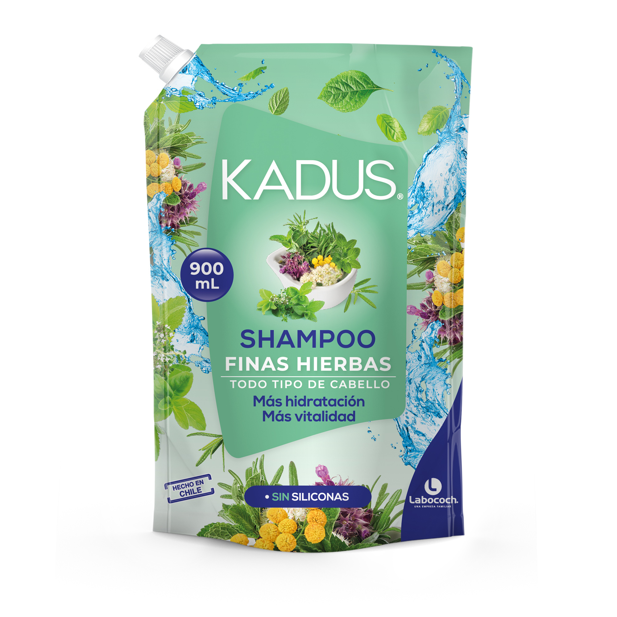 SHAMPOO KADUS FINAS HIERBAS DP 900 ML