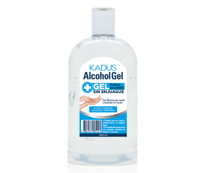 ALCOHOL GEL PARA MANOS KADUS FCO 450 ML