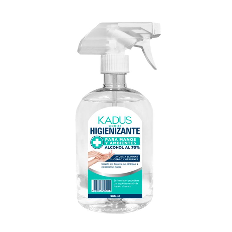 SOLUCION HIGIENIZANTE ALCOHOL 70% KADUS FCO 500 ML