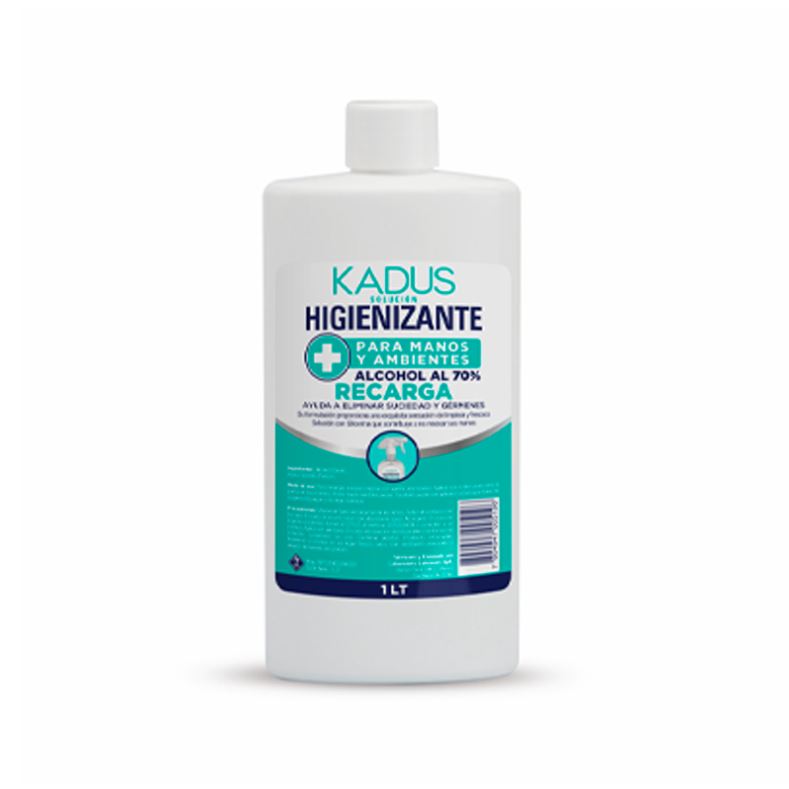 SOLUCION HIGIENIZANTE ALCOHOL 70% KADUS FCO 1 LT