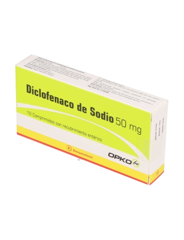 DICLOFENACO 50 MG X 10 COMPRIMIDOS OPKO
