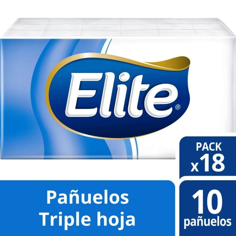 ELITE PAÑUELO PAQ X 10 UND (PACK X 18)