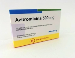 AZITROMICINA COM 500 MG X 3 ALEMBIC (BE)