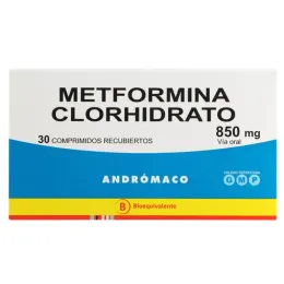 METFORMINA COM 850 MG X 30 AND (BE)