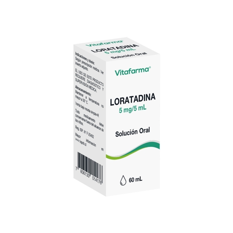 LORATADINA 5 MG / 5ML X 60 ML JARABE