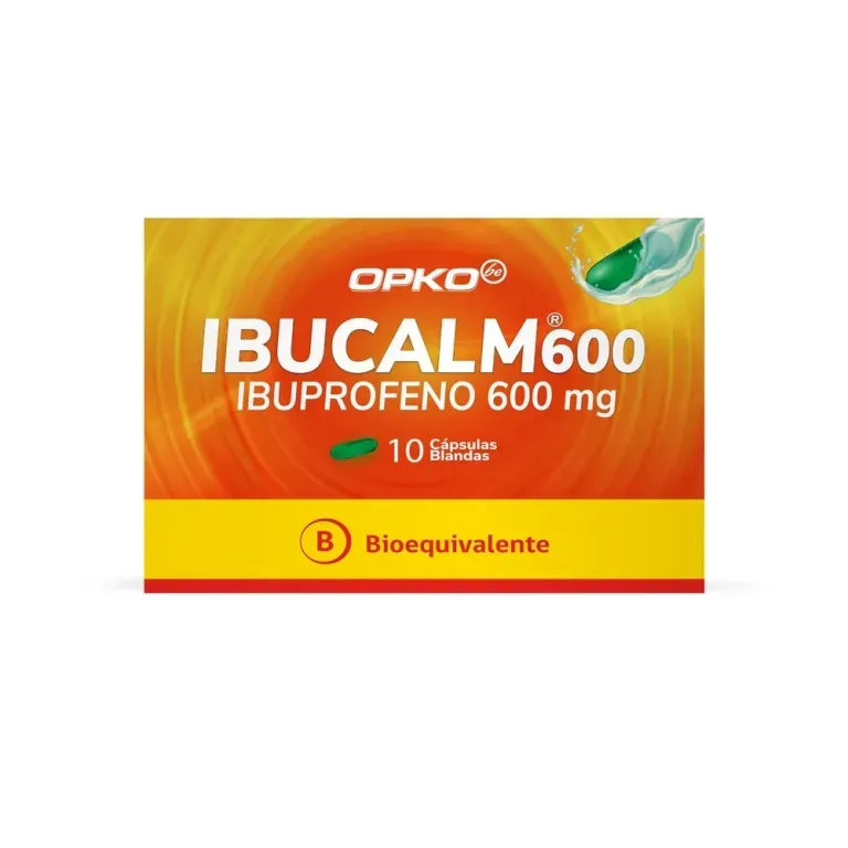 IBUCALM CAP BLANDAS 600 MG X 10 (BE)
