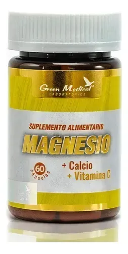 MAGNESIO + VITAMINA C + CALCIO CAP X 60 GREEN MEDICAL
