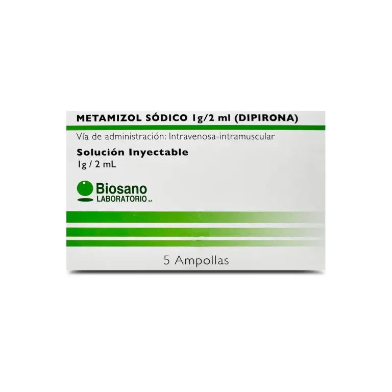 METAMIZOL 1GR/2ML X 5 AMPOLLAS