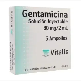 GENTAMICINA 80 MG/2ML X 5...