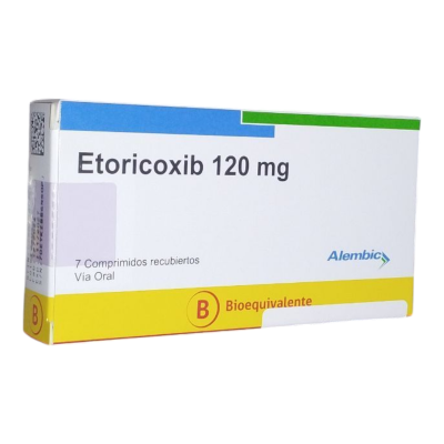 ETORICOXIB 120 MG X 7 COMPRIMIDOS RECUBIERTOS (BE)