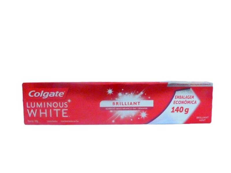 COLGATE CREMA DENTAL LUMINOUS WHITE X 140 GR