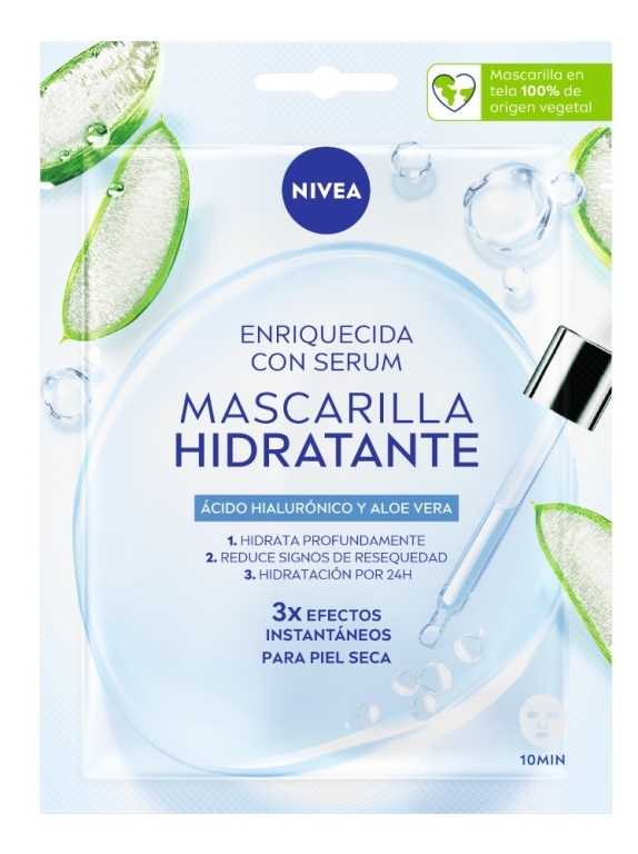 NIVEA MASCARILLA EN TELA URBAN SKIN SHOT HIDRATANTE 10 MINUTOS