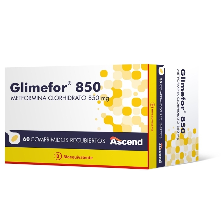 GLIMEFOR 850 MG X 60 COMPRIMIDOS