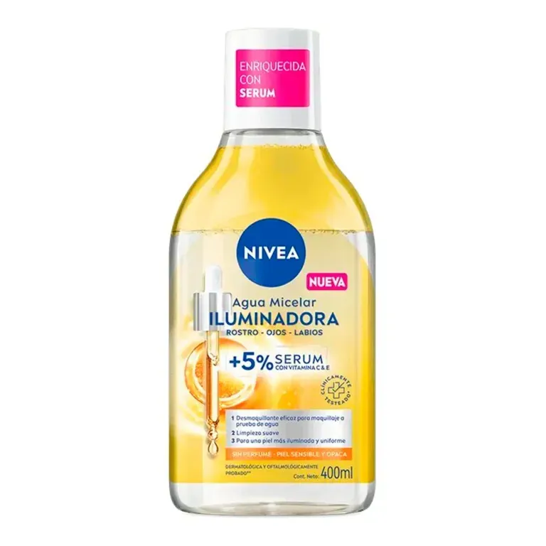 NIVEA AGUA MICELAR ILUMINADORA X 400 ML