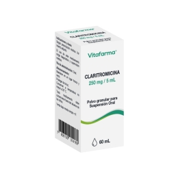 CLARITROMICINA SUSPENSION 250MG/5ML X 60 ML