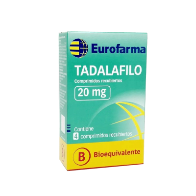 TADALAFILO COM 20 MG X 4 EURO