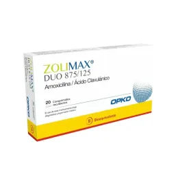 ZOLIMAX DUO COM 875/125 X 20 (BE)