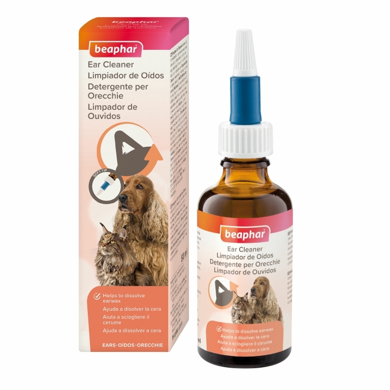 LIMPIADOR DE OIDOS PERROS Y GATOS BEAPHAR X 50 ML