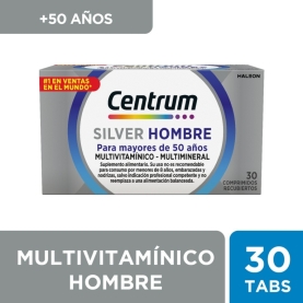 CENTRUM SILVER HOMBRE COM X 30