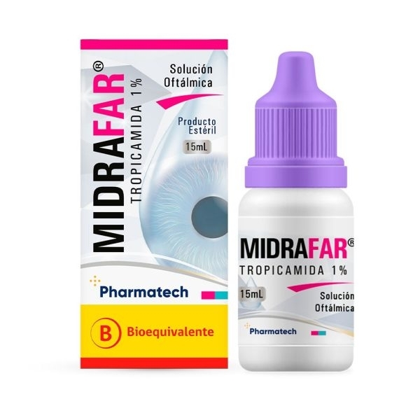 MIDRAFAR SOLUCION OFTALMICA 1% 15 ML 
