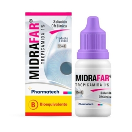 MIDRAFAR SOL OFT 1% 15 ML TROPICAMIDA