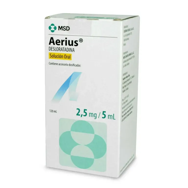 AERIUS SOLUCION ORAL 2,5MG/5ML X 120 ML
