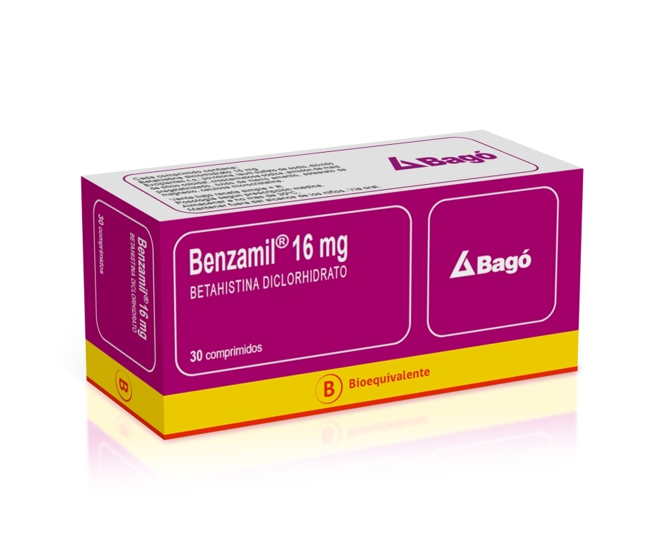 BENZAMIL 16 MG X 30 COMPRIMIDOS