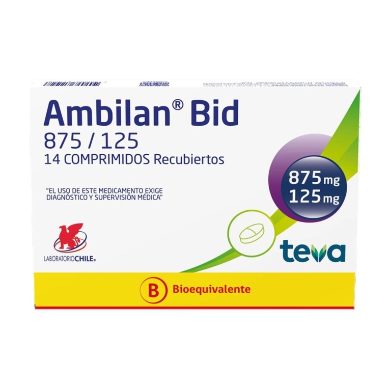 AMBILAN BID COM REC X 875/125 MG X 14