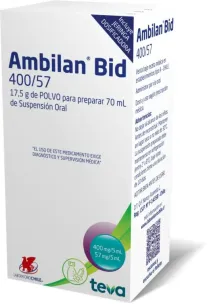 AMBILAN BID SUSPENSIÓN 400/57 MG X 70 ML