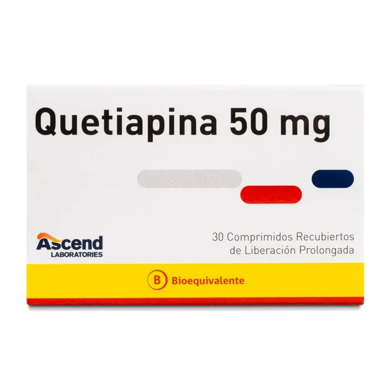 QUETIAPINA LP COM 50 MG X 30 ASCEND (BE)
