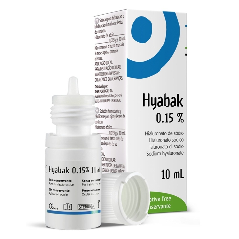 HYABAK SOL OFT 0,15% X 10 ML (DM)