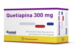 QUETIAPINA COM 300 MG X 30 ASCEND (BE)