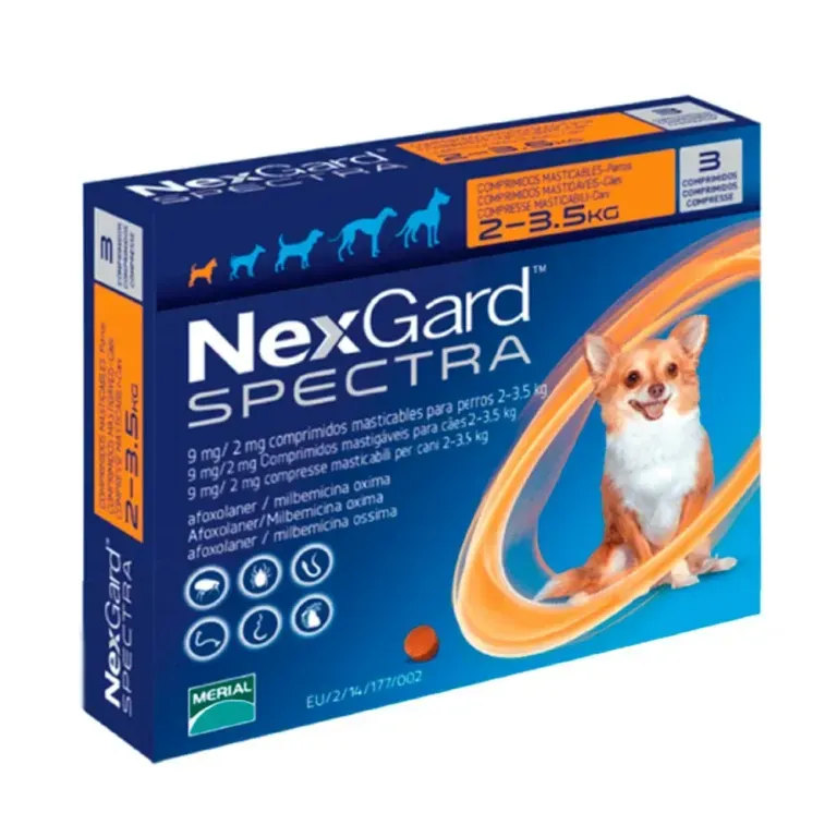 NEXGARD SPECTRA 2-3.5 KG X 3 COMP