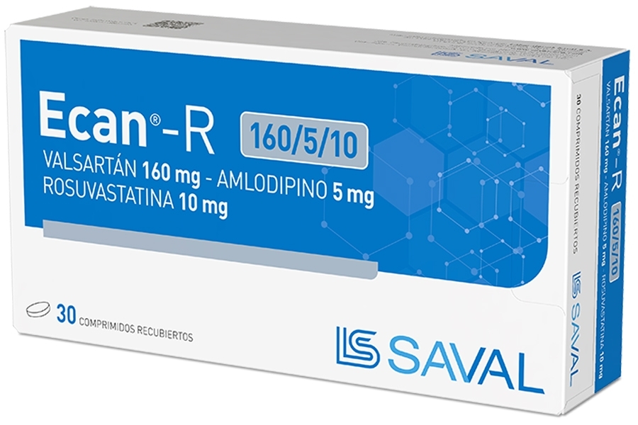 ECAN R 160/5/10 MG COM X 30