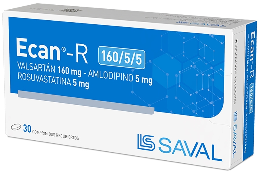 ECAN R 160/5/5 MG  X 30 COMPRIMIDOS