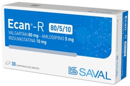 ECAN R 80/5/10 MG COM X 30