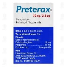 PRETERAX 10 MG/ 2,5 MG X 30 COMPRIMIDOS RECUBIERTOS