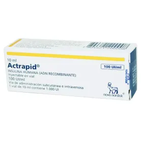 ACTRAPID HM AMPOLLA 100UI X...