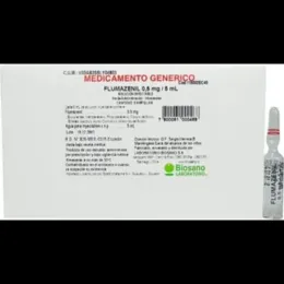 FLUMAZENIL 0,5 MG 10 AMPOLLAS DE 5 ML. BIOSANO